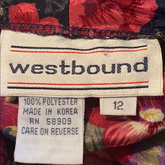 Vintage Floral Blazer by Westbound Size 12 - Picture 6 of 6